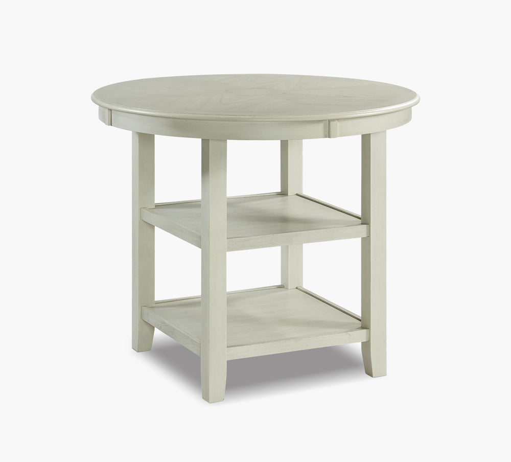 Albert White 42" Round Counter Height Table