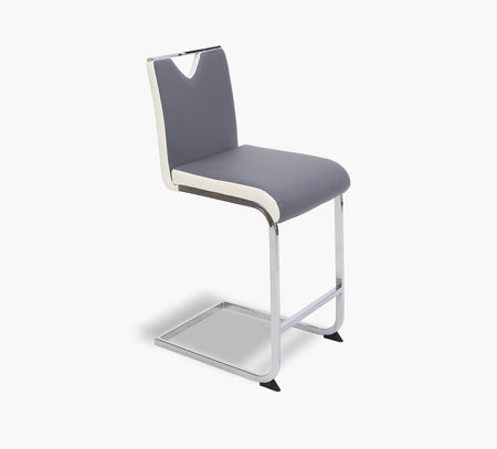 Taburete de bar Skyline Pub gris/blanco