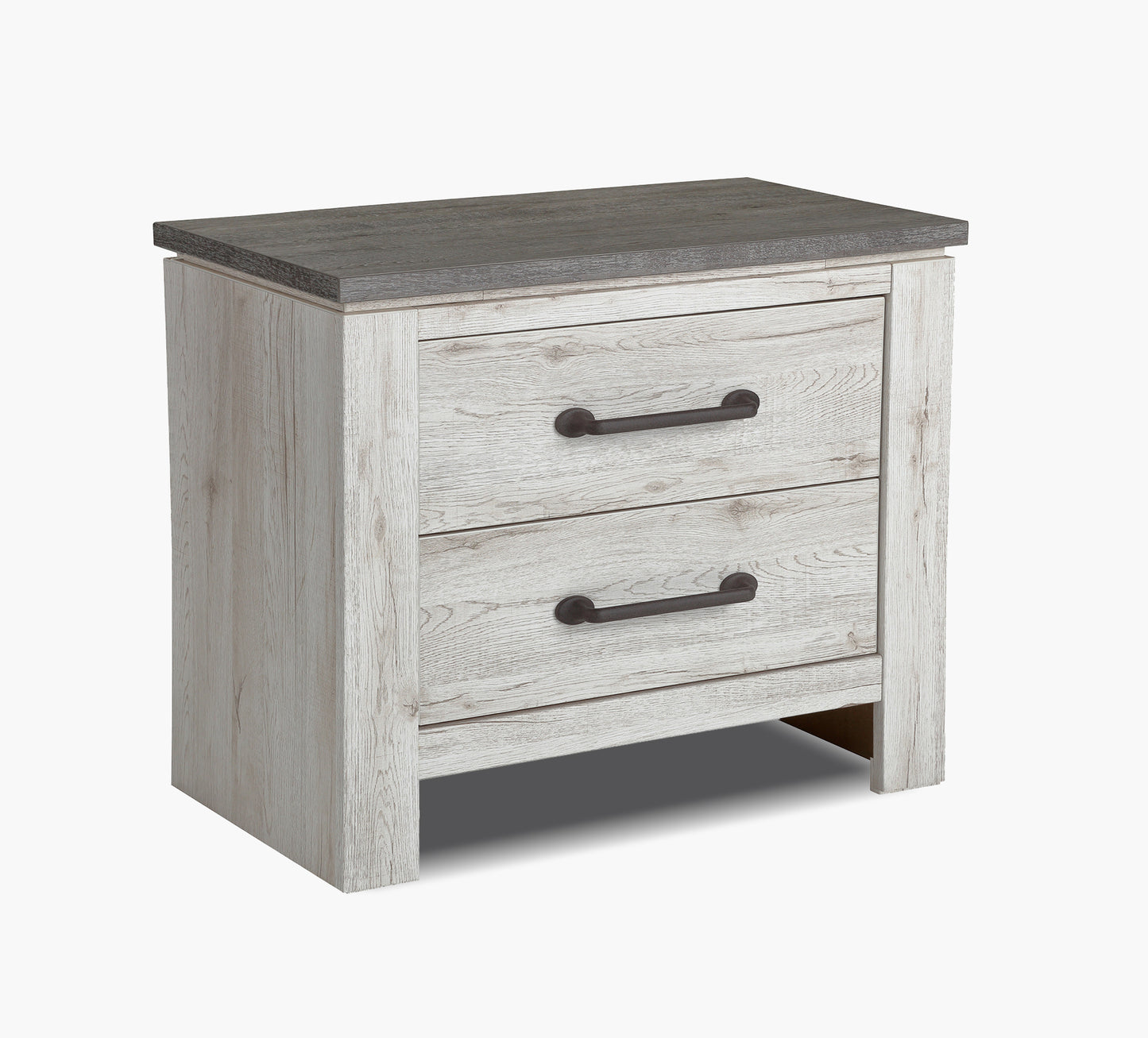 Adorna Two Tone 2 Drawer Nightstand