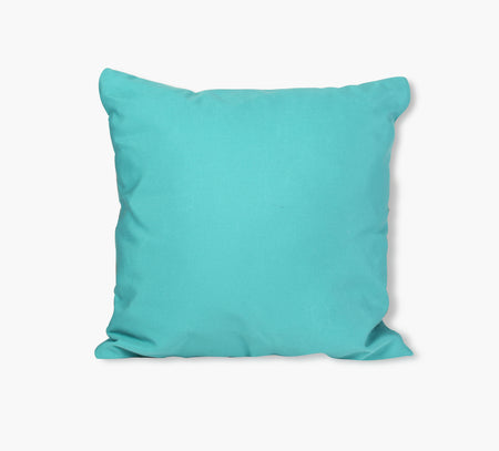 Cojín decorativo para exteriores en color aguamarina
