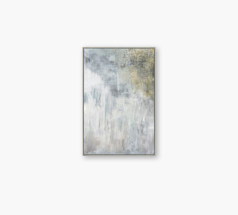 Shimmer Falls Silver Artwork 42 x 52