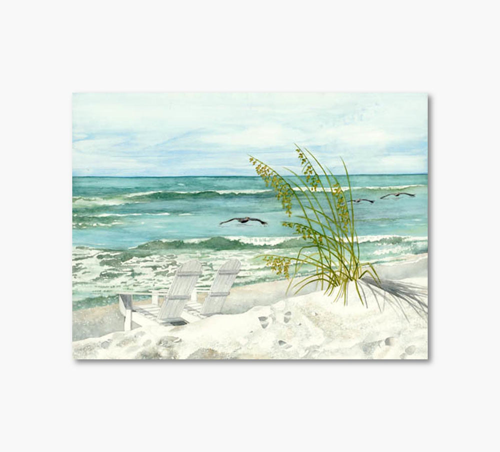 Englewood Beach Chairs Artwork 34 x 42