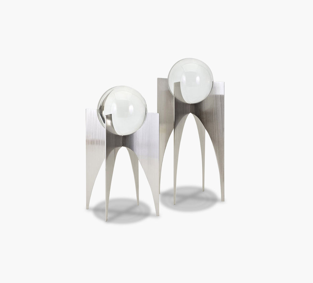 Bolas de cristal de plata