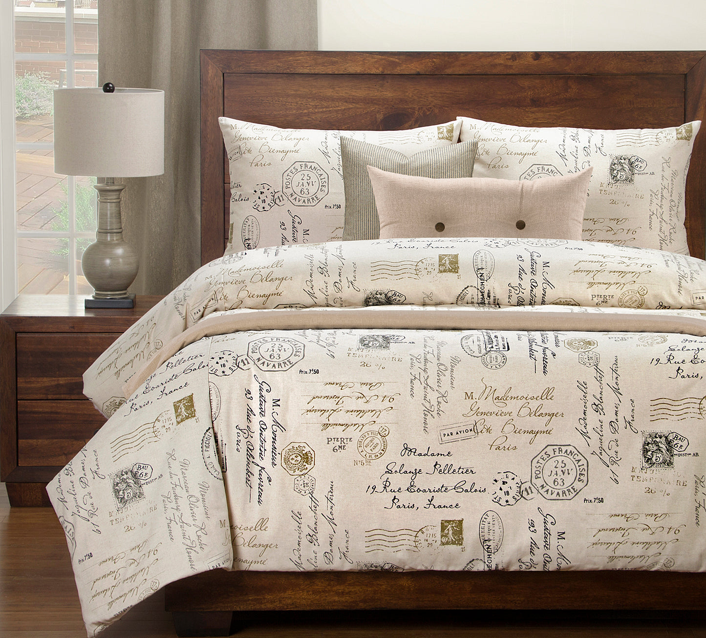 Postscript Linen Queen Comforter Set