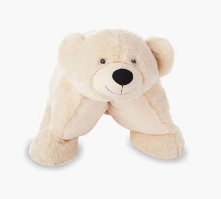 Puf de oso de marfil