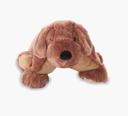 Puf de perro marrón