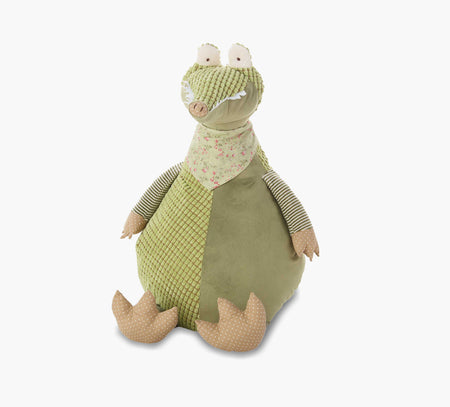 Puf de cocodrilo verde