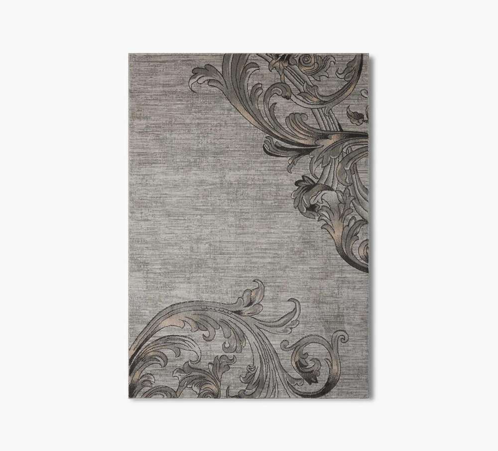 Maxell Grey Swirl 5 x 8 Rug