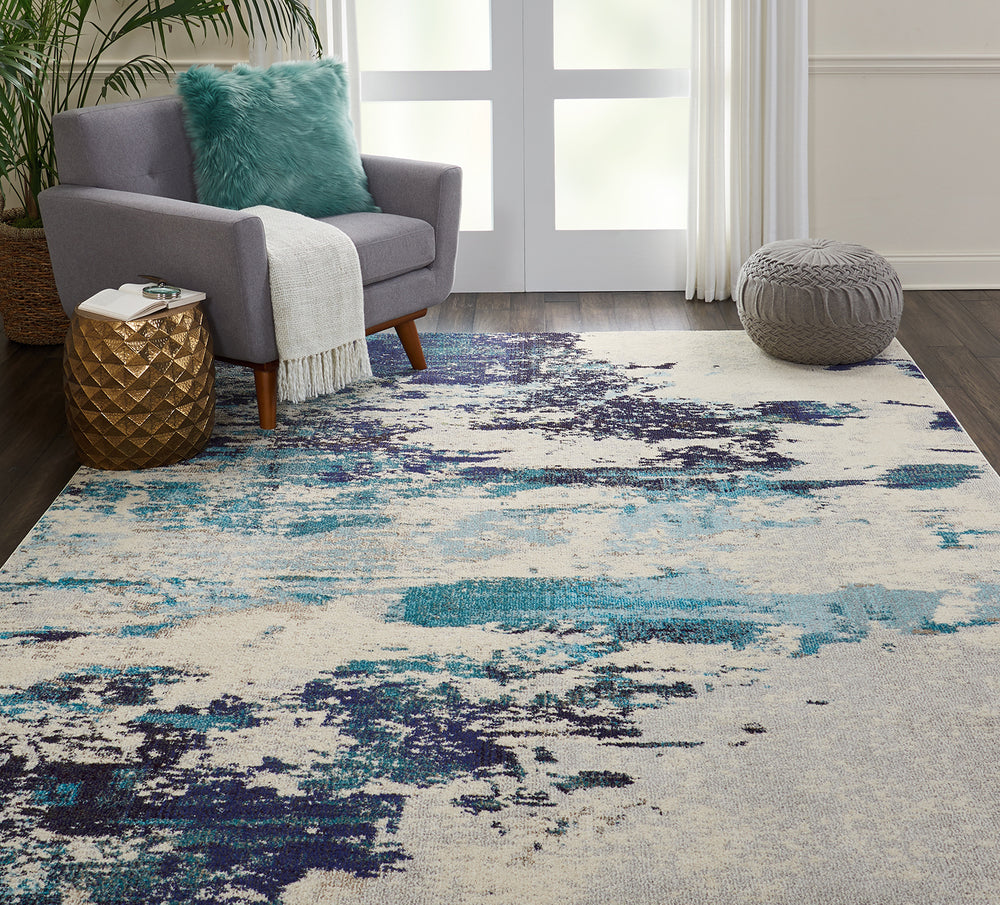 Cosmic Blue 5 x 8 Rug