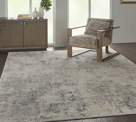 Alfombra Rustic Textures Gris y Beige 5x8