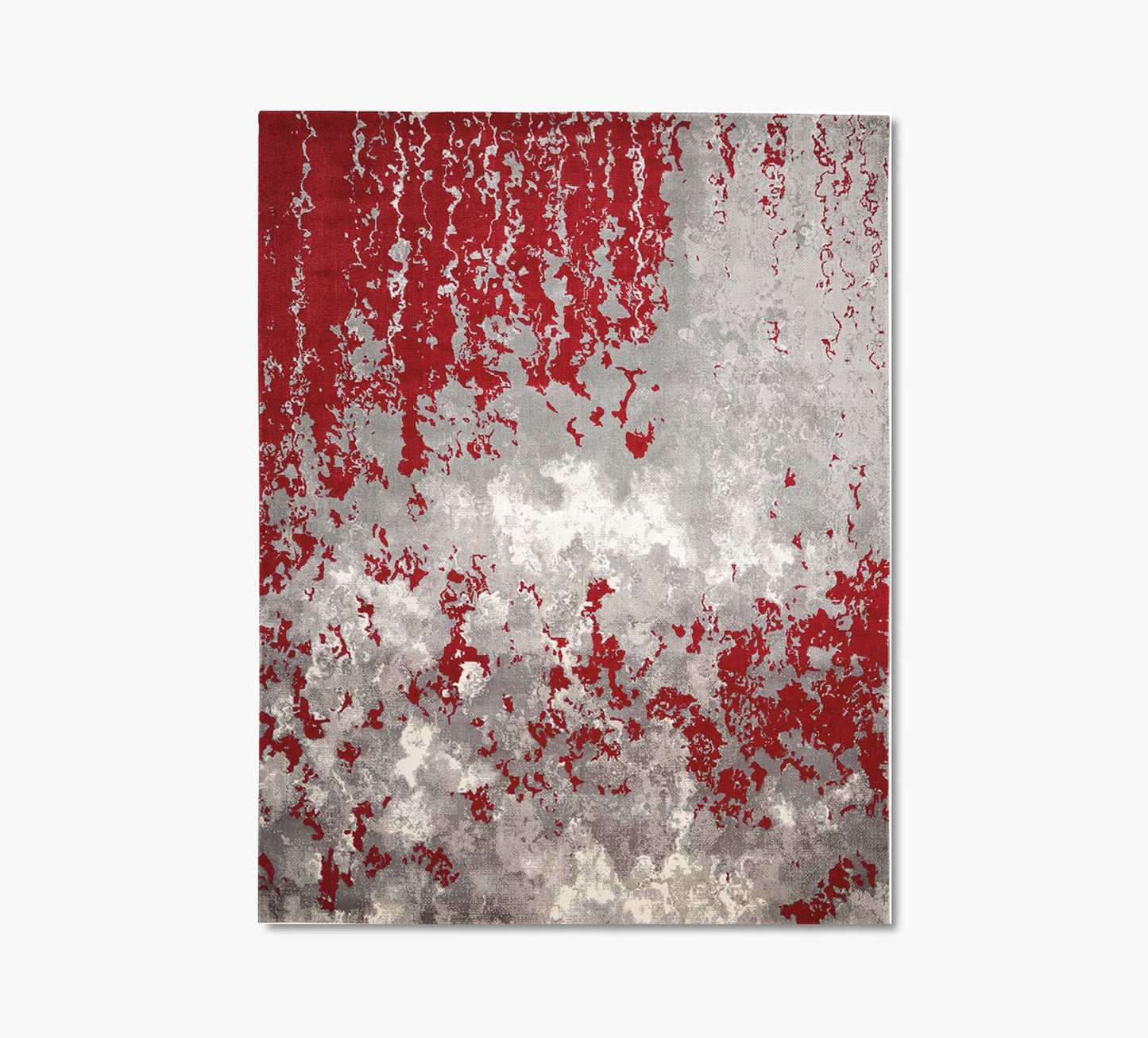 Twilight Red and Grey 8 x 10 Rug