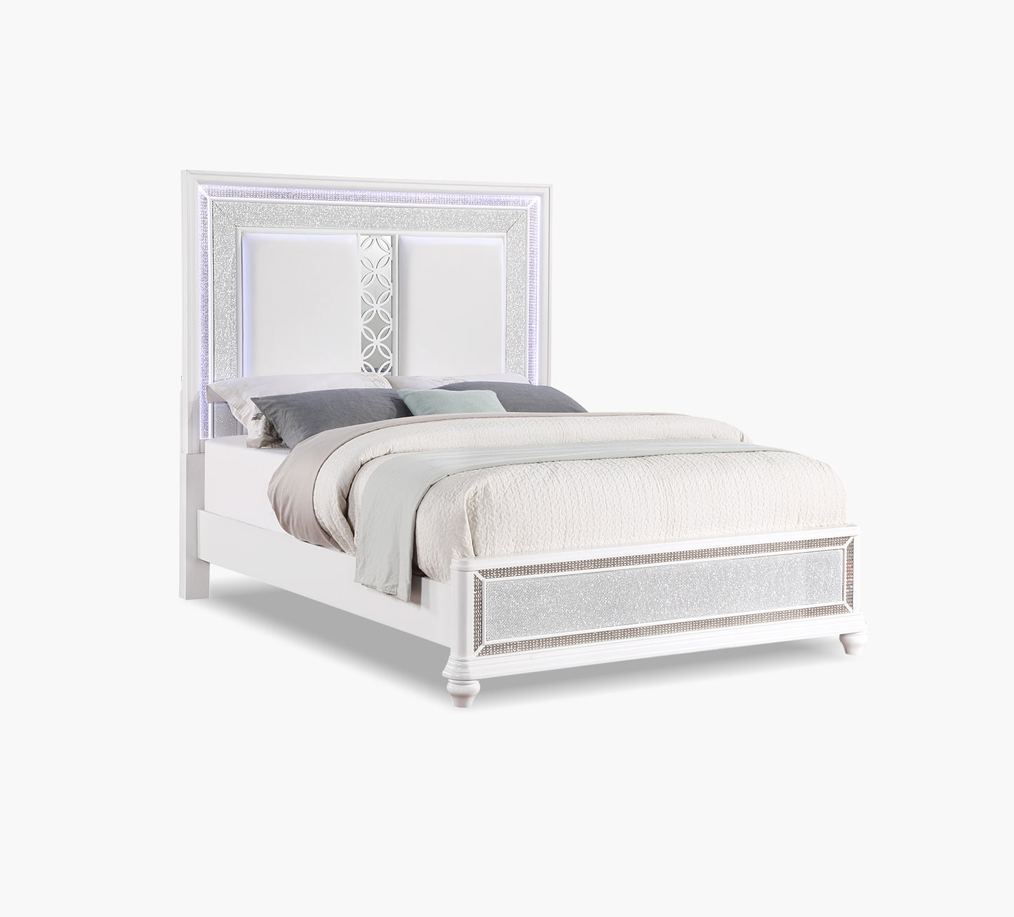 Anastasia Queen Upholstered Panel Bed