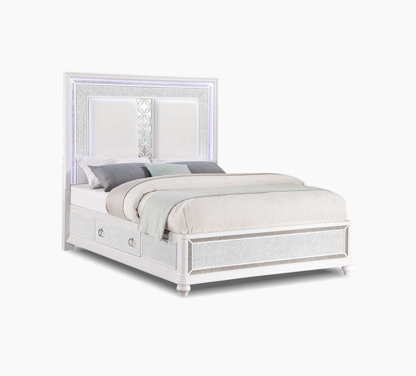 Anastasia King Upholstered Storage Bed