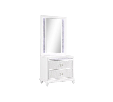 Anastasia 2 Drawer Nightstand-Nightstand Mirror Set