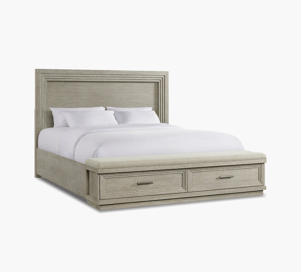 Cascade Queen Lighted Storage Bed