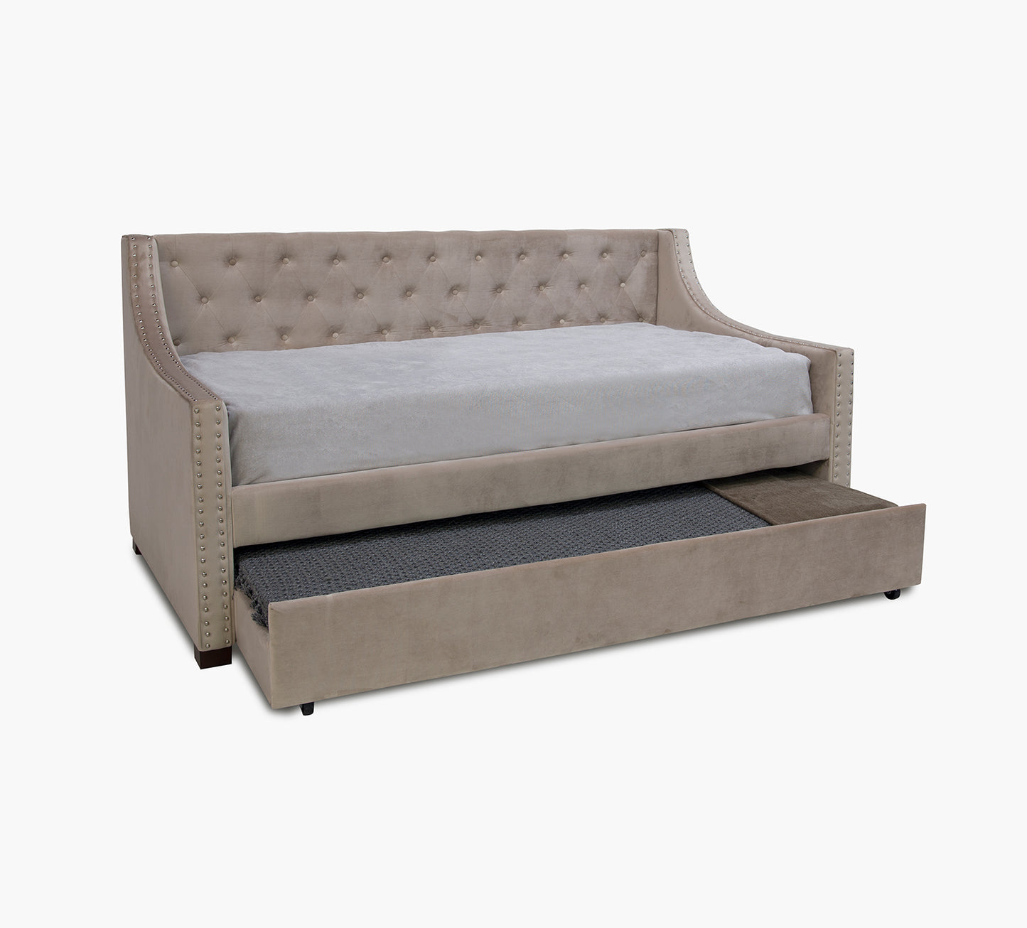 Gulf Breeze Champagne Twin Upholstered Daybed
