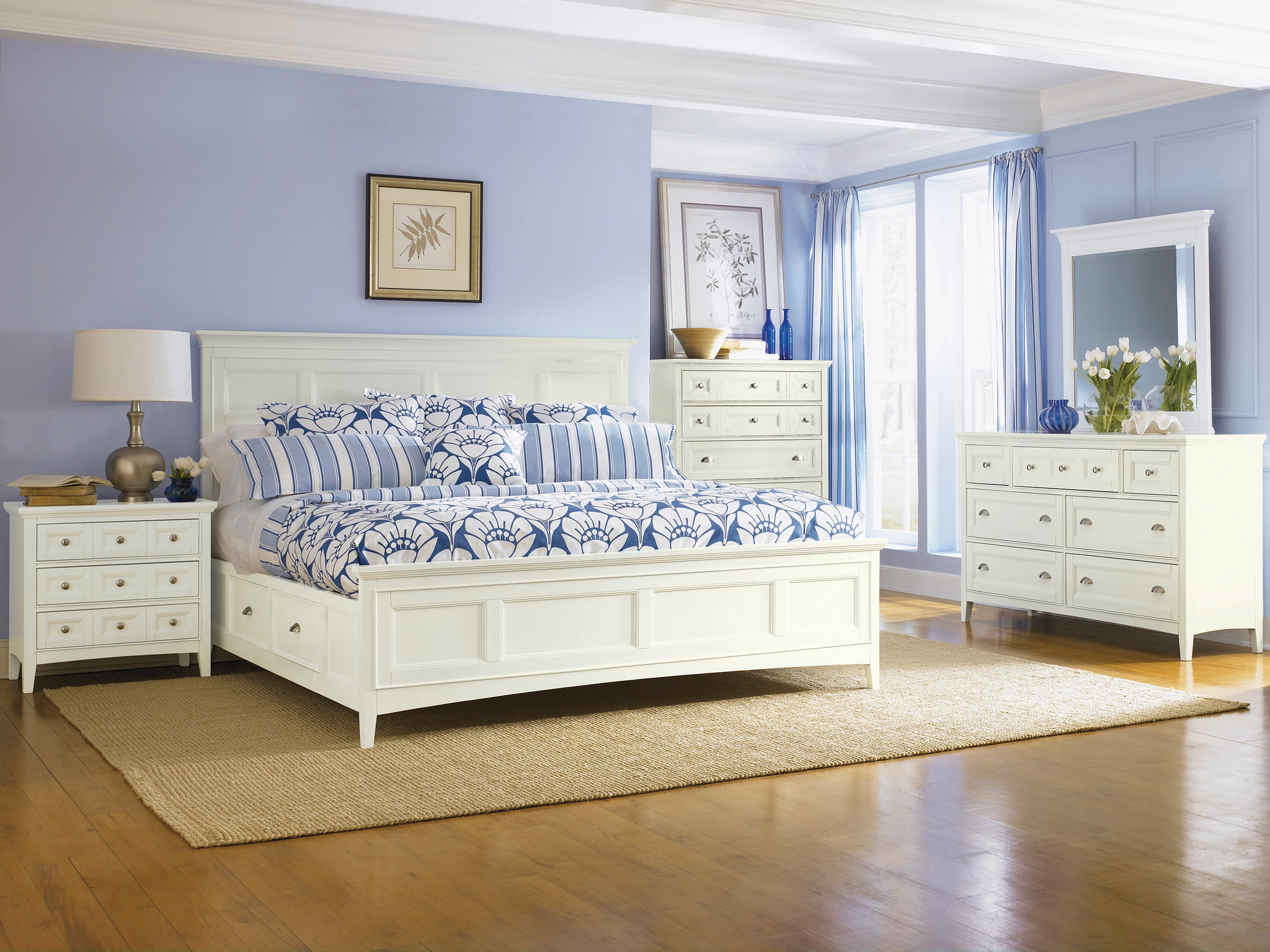 Fortman 6 Piece Queen Storage Bedroom - White