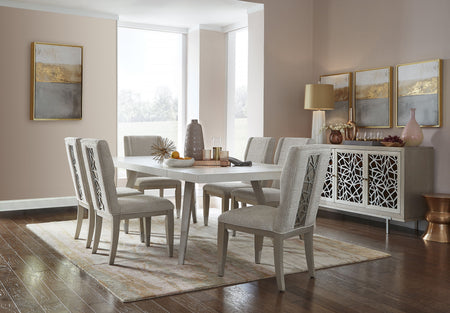 Ryker Champagne 5 Piece Rectangular Dining Set