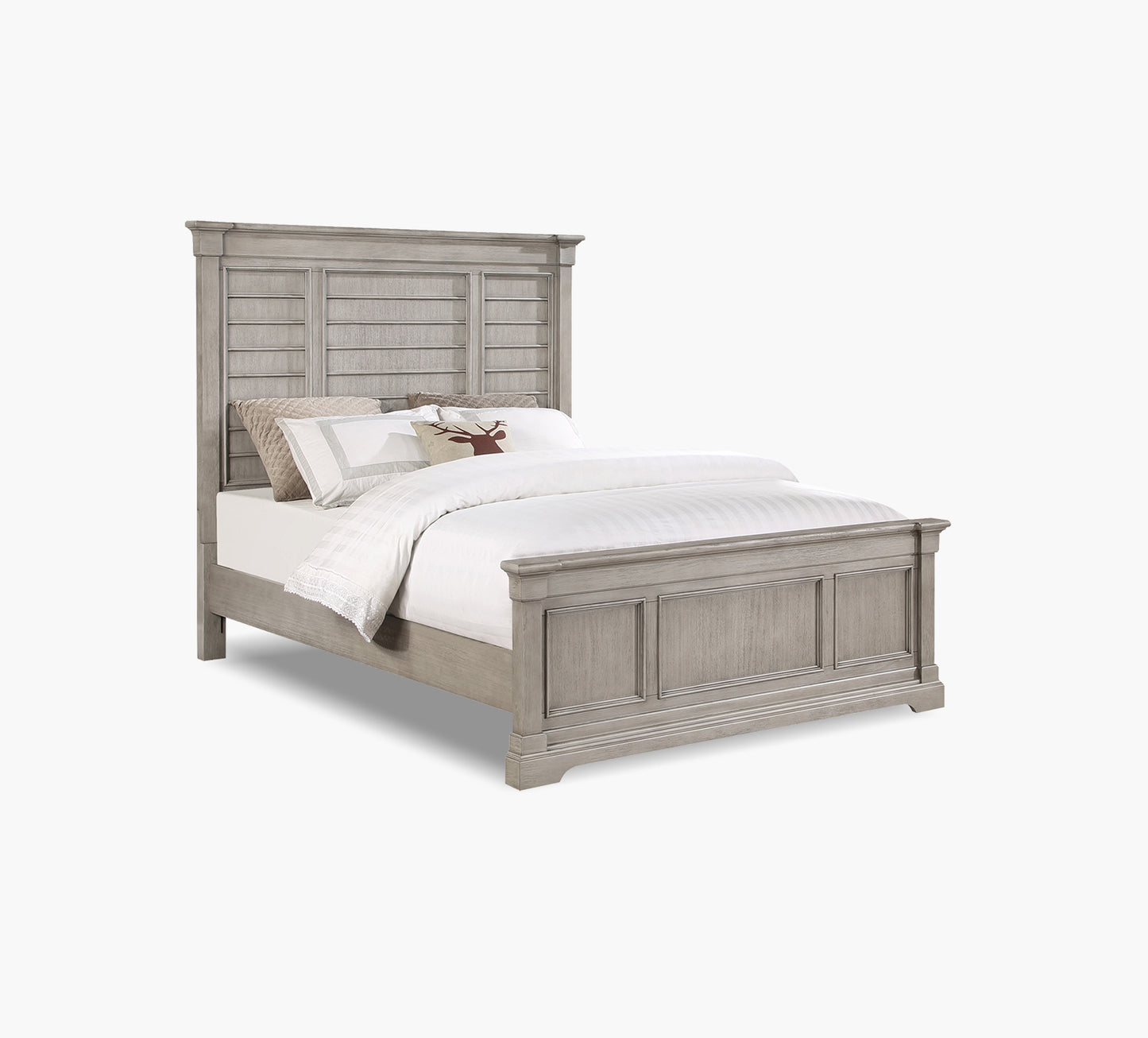 Woodbridge Grey King Panel Bed
